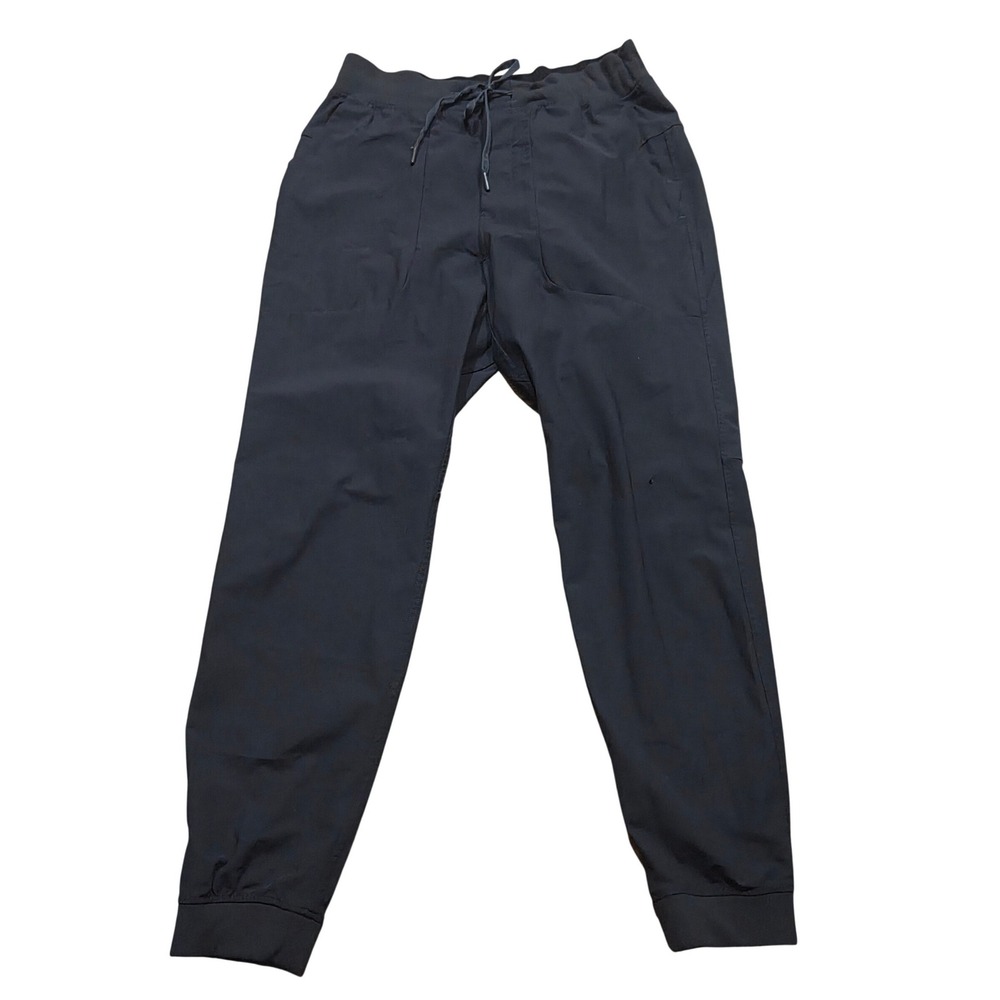 Lululemon ABC Jogger Warpstreme Mens Black Pull on Tech Stretch Pants Large